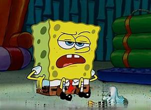 SpongeBob squarepants is disappointed image