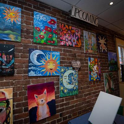 Various wall paintings.