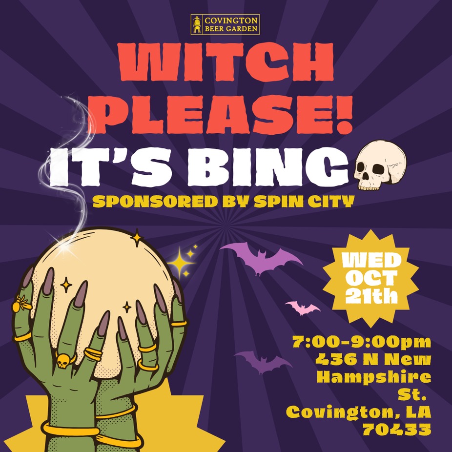 Witch Please! It's Bingo sponsored by Spin City Studio event photo