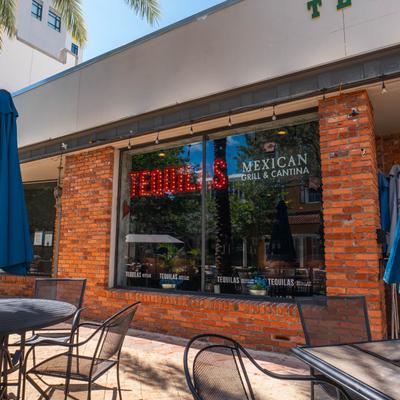 The exterior of the restaurant building.