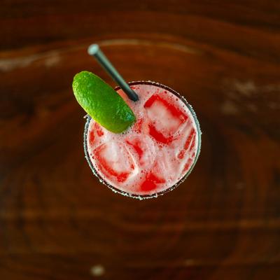 Strawberry Margarita, top view.