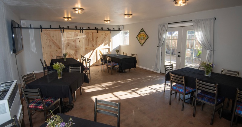 A private and intimate space offers a variety of settings for any private event