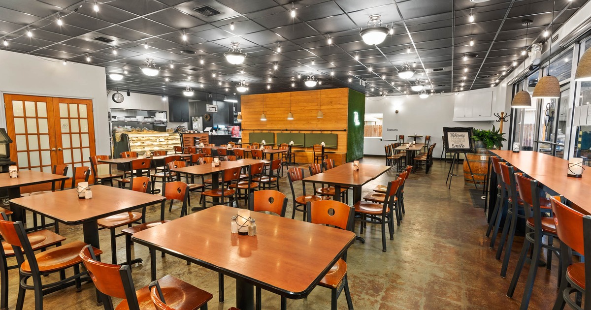 Interior, spacious seating area