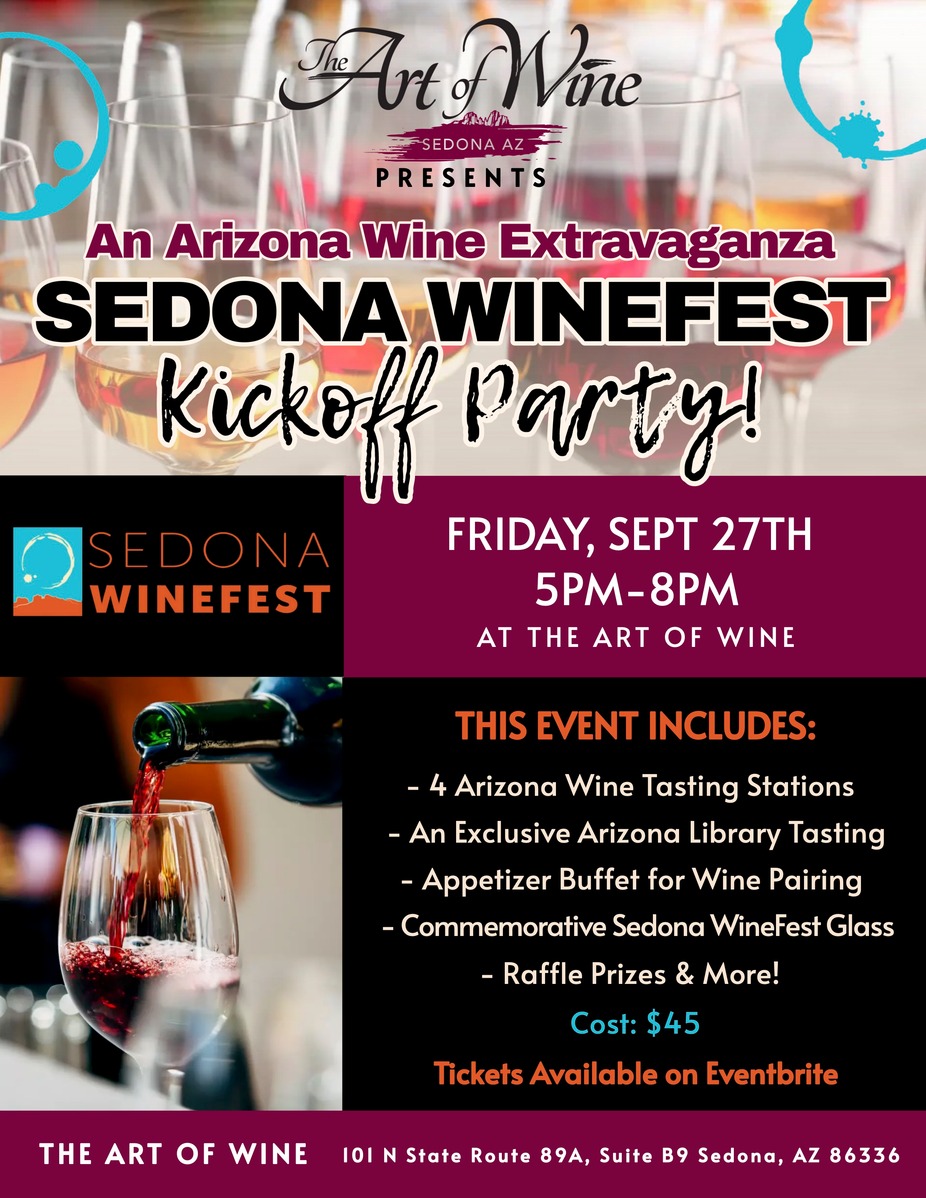 Sedona WineFest Kickoff Party! event photo