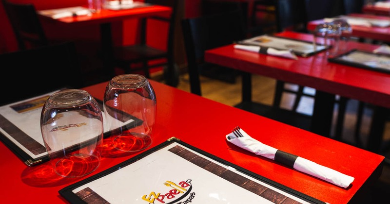 Interior, seating area and table, closeup