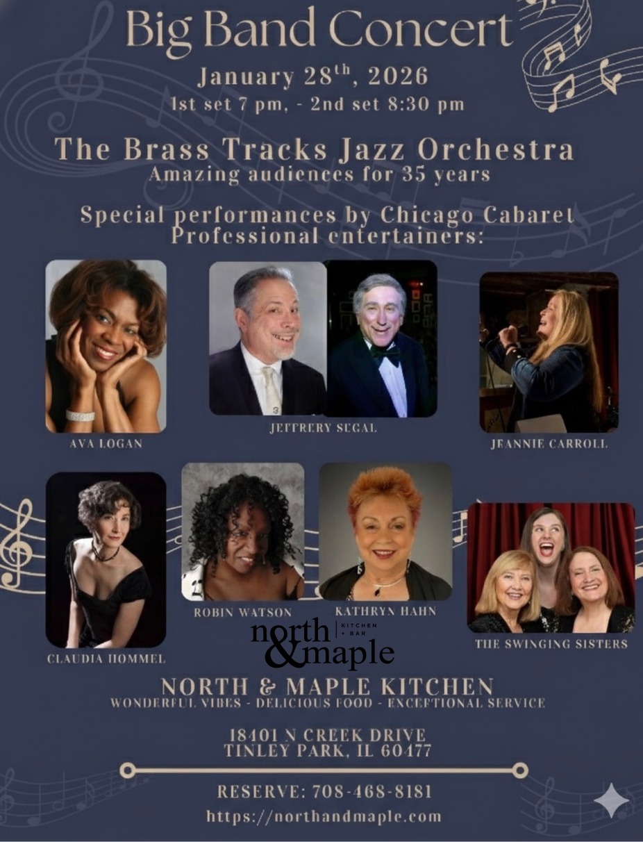 Brass Tracks Jazz Orchestra Featuring Performances by Chicago Cabaret Professional Entertainers event photo