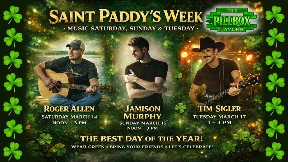 Saint Patricks Music Lineup Sat. - Tuesday event photo