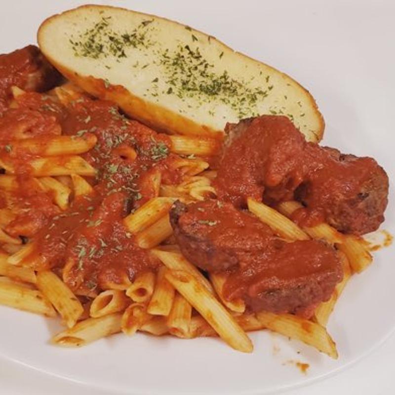Penne, Meatballs & Sausage photo