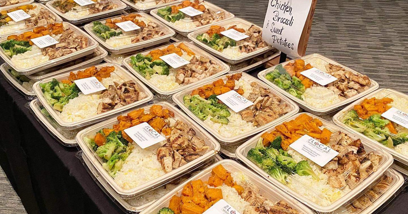 Meals packed for take out