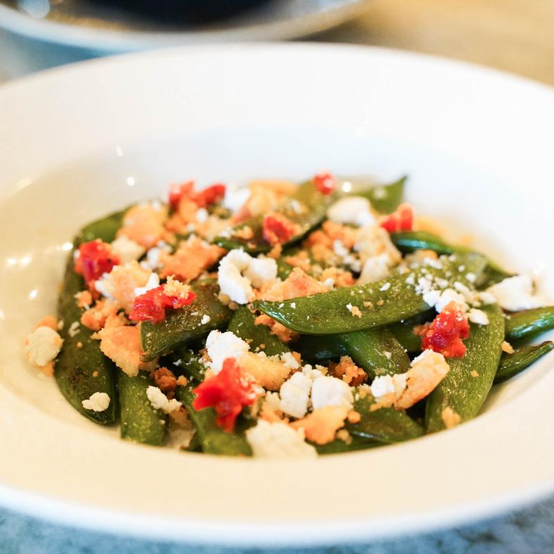 Blistered Snap Peas photo