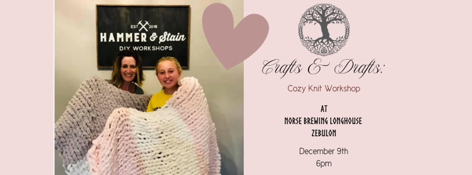 Crafts & Drafts: Cozy Knit Workshop in Zebulon event photo