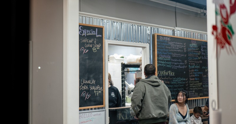 Food pick up counter