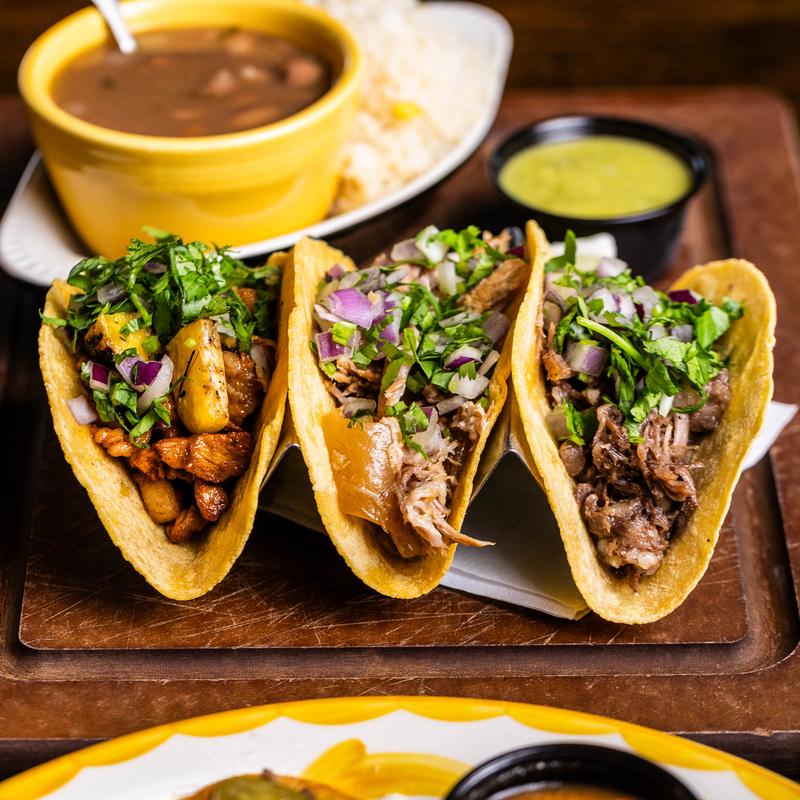 menu item 14 of 23, Trio Taco Plate