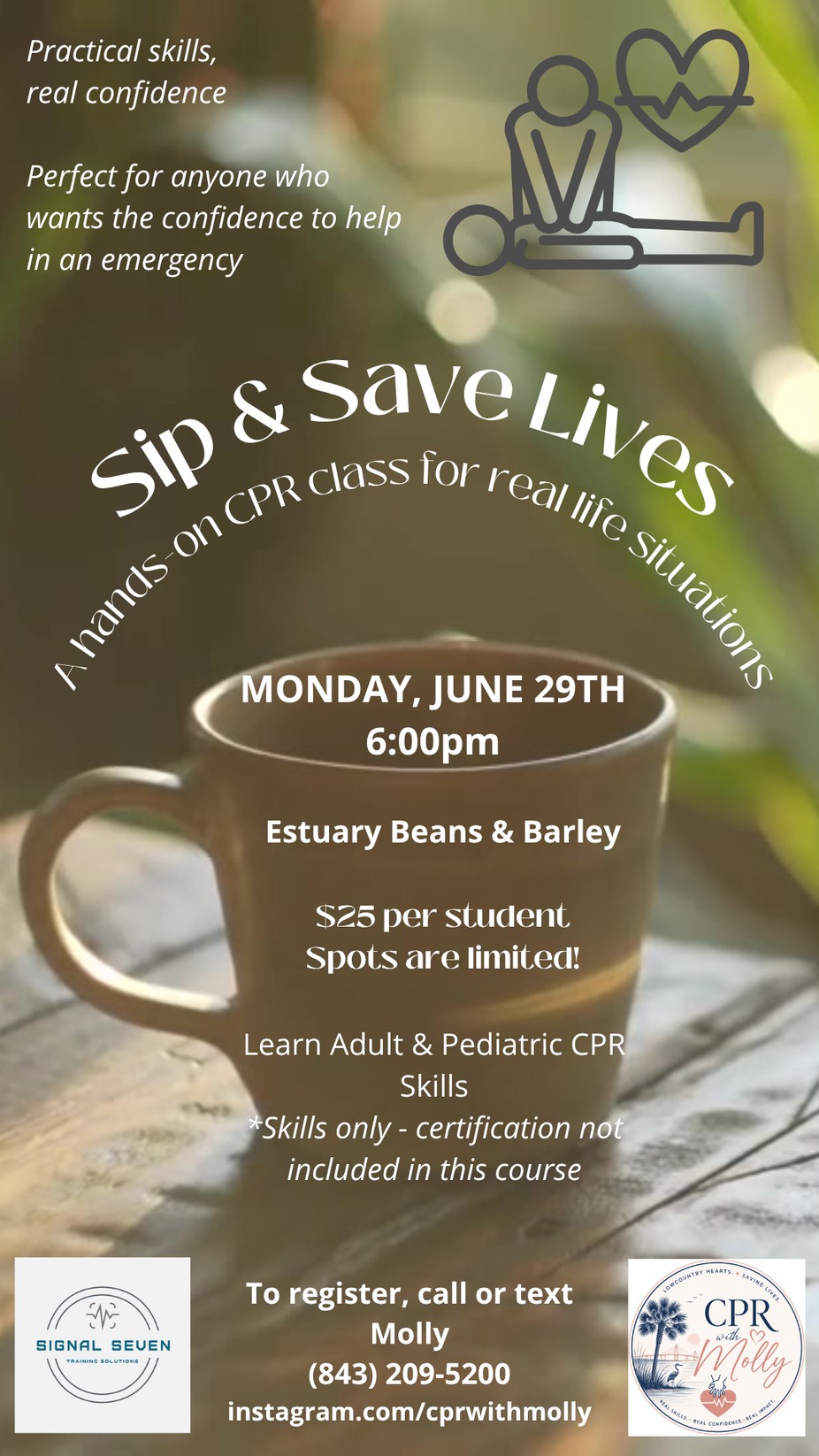 Sip & Save: CPR Class event photo