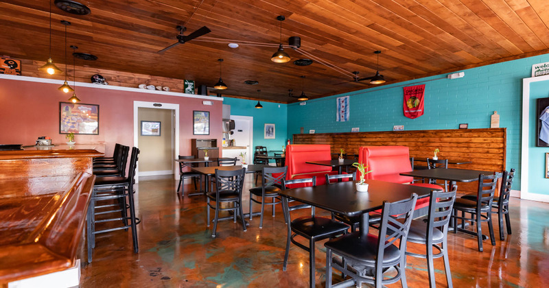 Interior, dining area