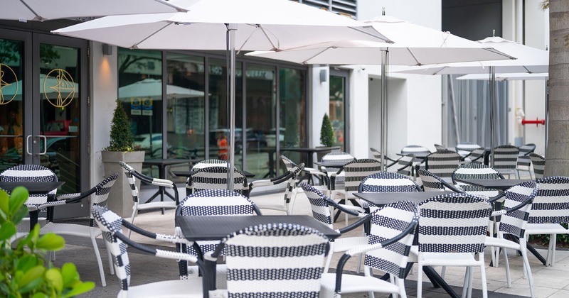 Exterior, seating area