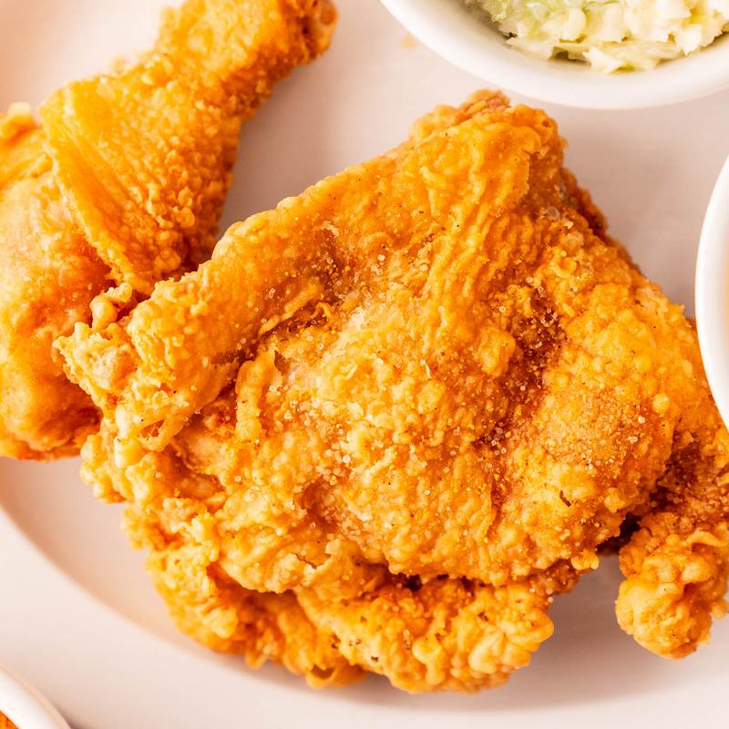 2 Pc. Fried Chicken Meal - Wing & Breast photo