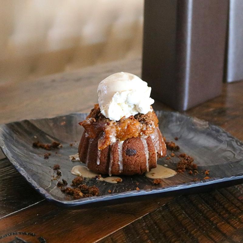 menu item 18 of 18, Dessert: Sweet Potato Chocolate Chip Bundt Cake