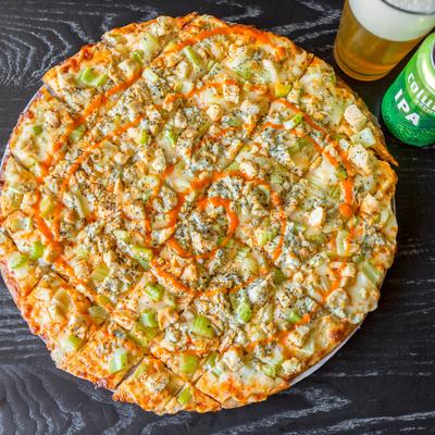 Buffalo chicken pizza.