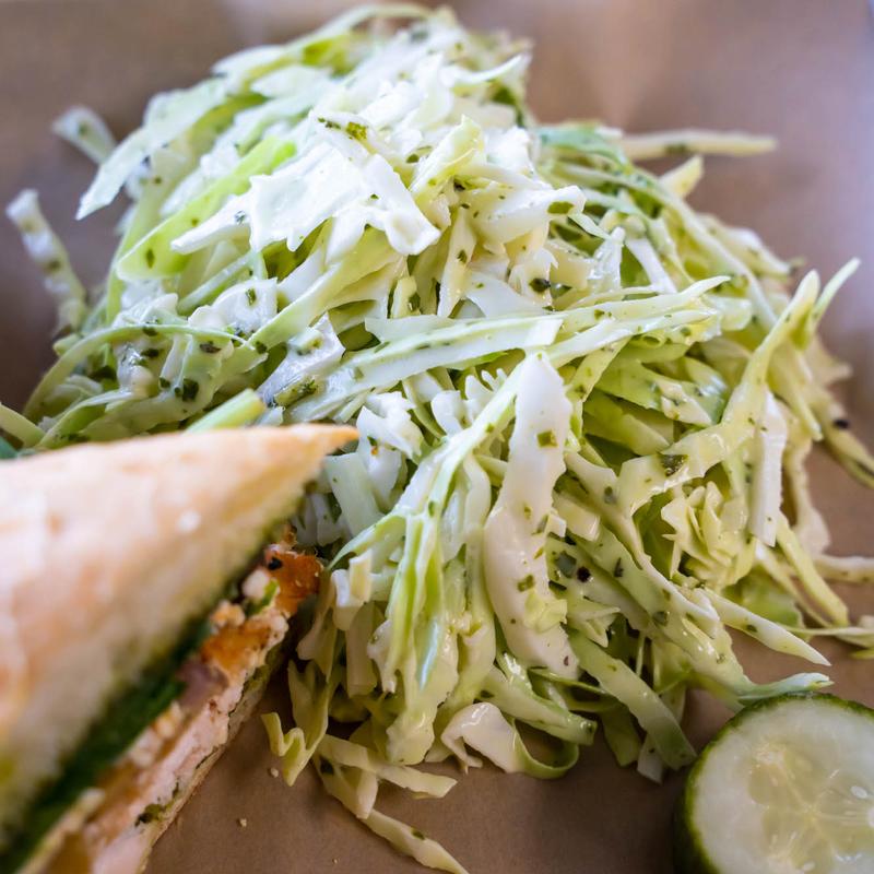 our FAMOUS honey basil slaw photo