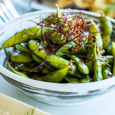 Garlic edamame