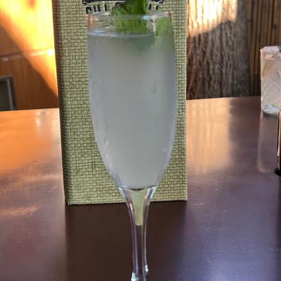 Non Alcoholic French 75.