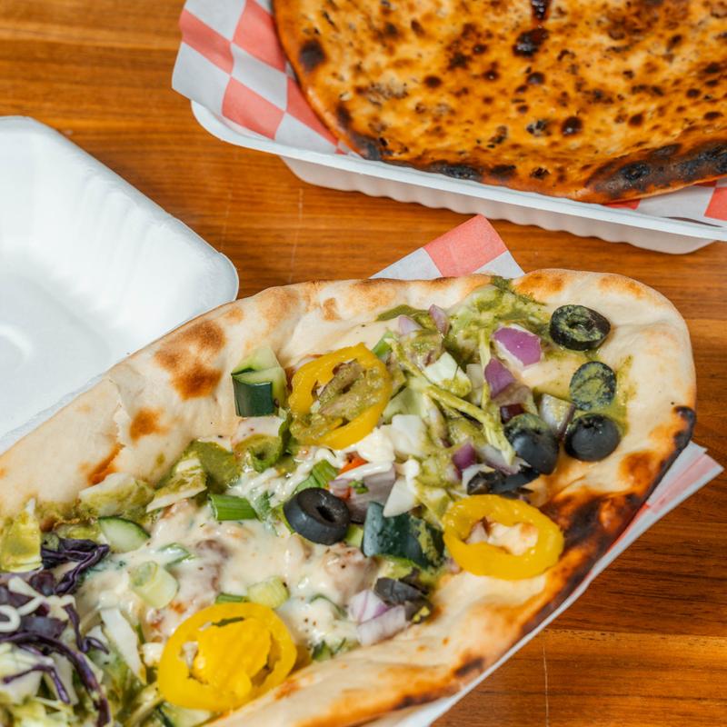 menu item 1 of 8, Naan Bread Pizza