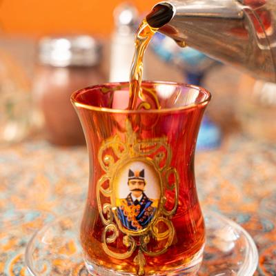 A drink being poured.