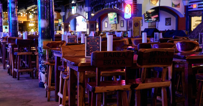Interior seating area