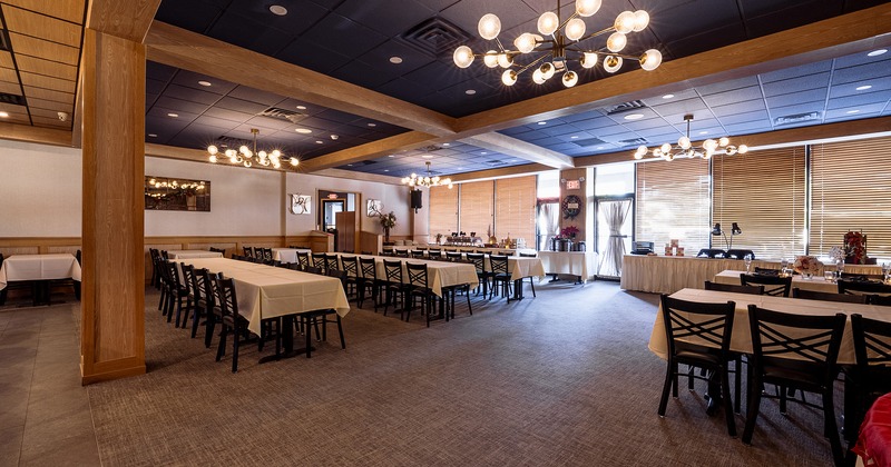 Nicely done banquet room