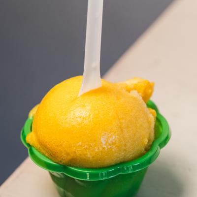 Mango Italian ice.