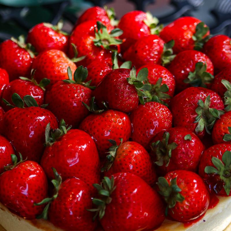 menu item 5 of 16, Large Strawberry Cheesecake