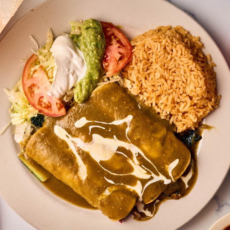 menu item 6 of 8, Enchiladas Verdes