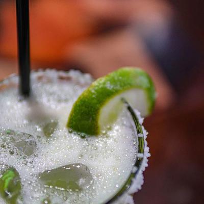 A closeup on a drink.