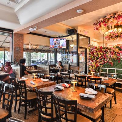 Interior, dining area.
