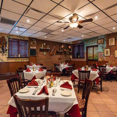 Interior, dining area.
