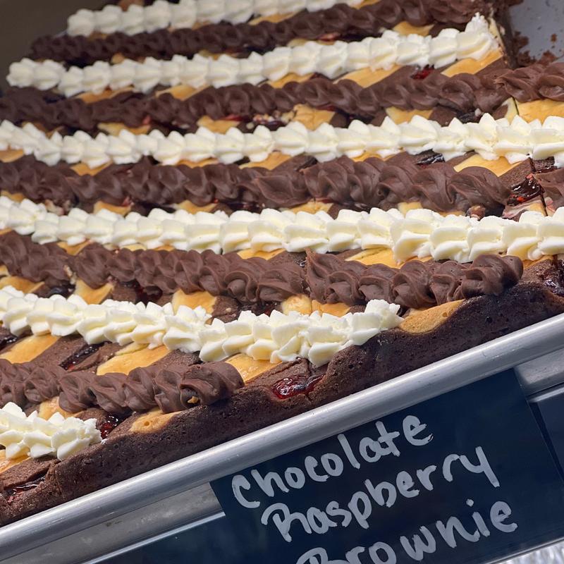 Raspberry Cream Cheese Brownie photo