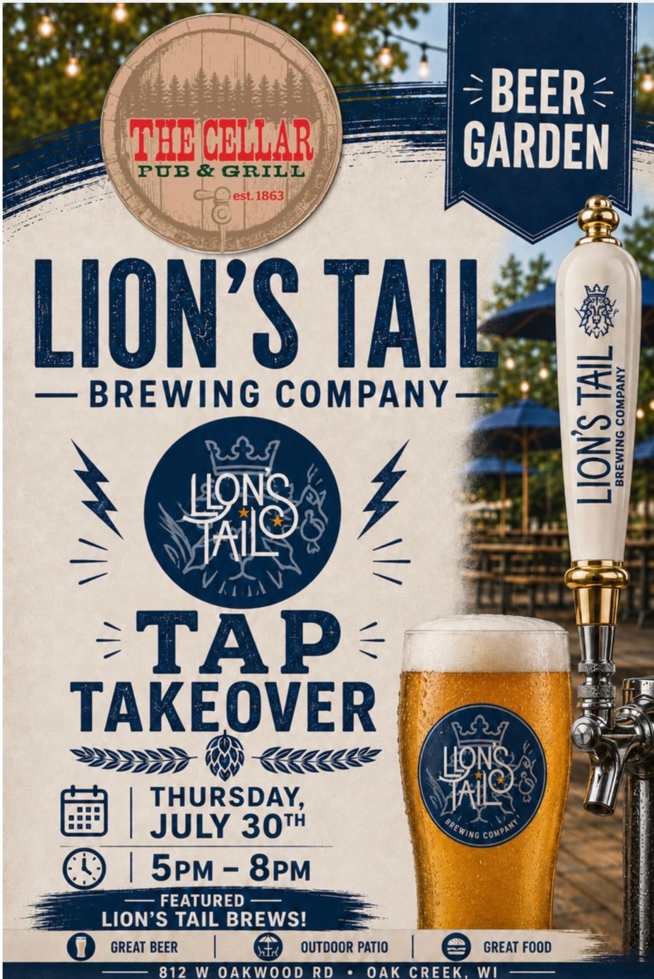 Beer Garden- Lion's Tail Brewing Company event photo