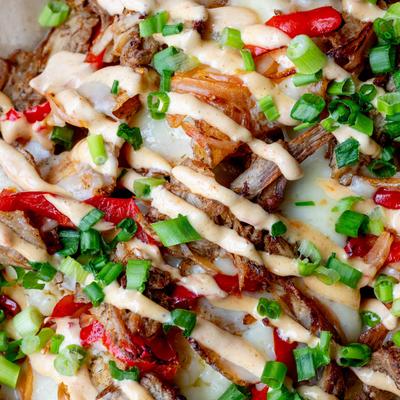 Loaded Chips, extreme close up.