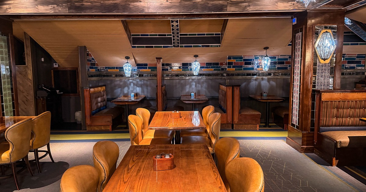 Interior, chairs, tables and restaurant booths