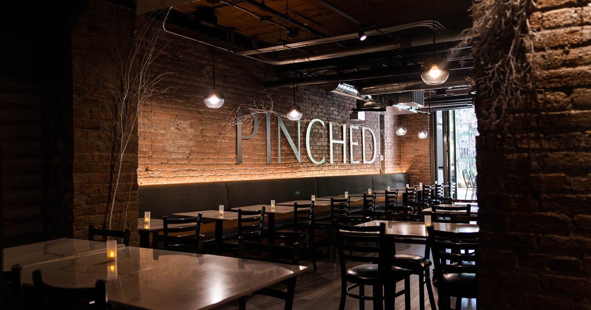 Interior, dining tables and seating