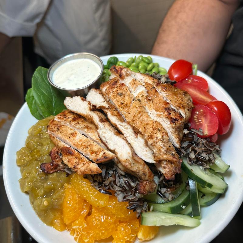 menu item 33 of 35, Wild Rice Jerk Chicken Bowl*