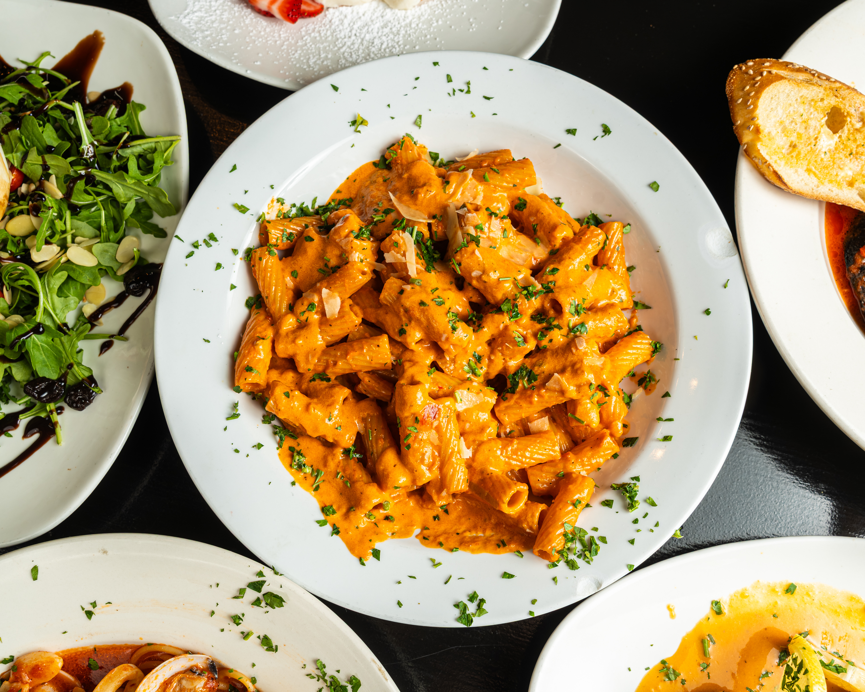 Penne Alla Vodka, top view