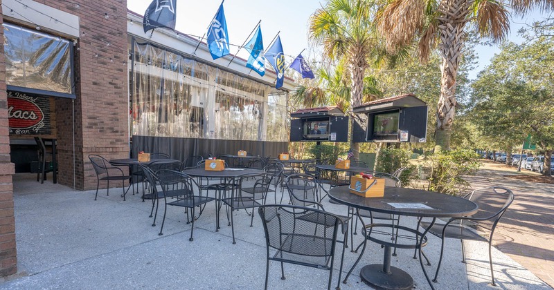 Exterior seating area