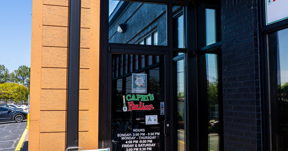Exterior, entrance to restaurant