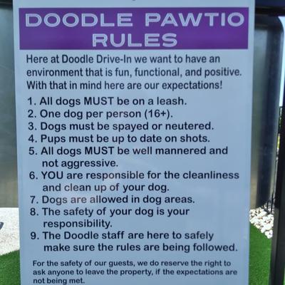 Patio rules.