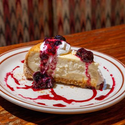 Cheesecake piece.