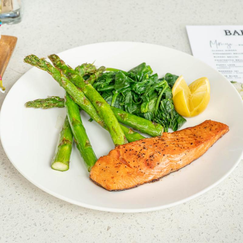 menu item 8 of 9, Salmon Plate