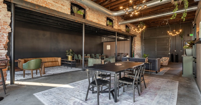 Seating area ready for guests