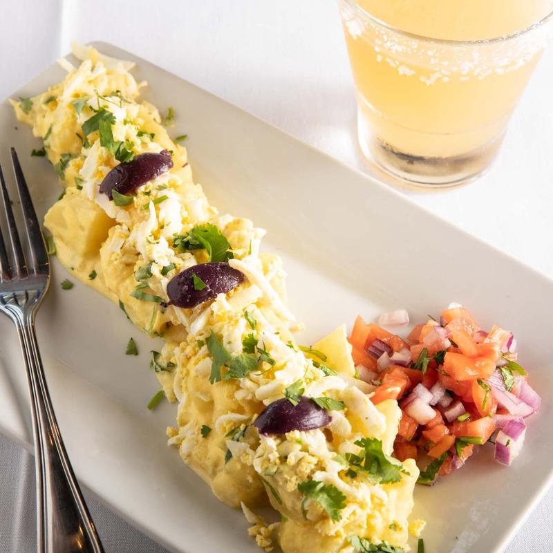 Huancaina Style Potatoes/ Papas a la Huancaina photo